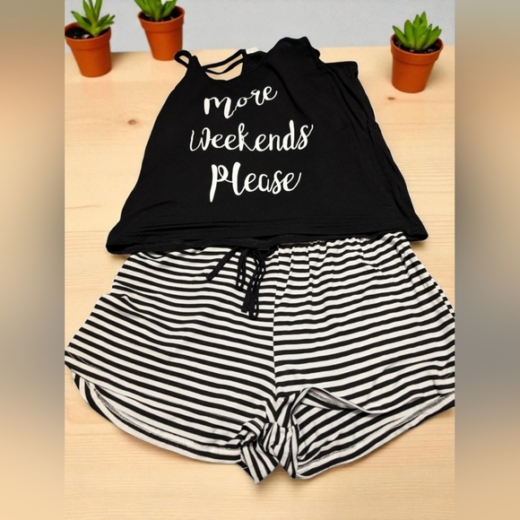 Ekouaer Womens Cami Pajama Set Sleeveless Racerback Tank Top Pjs Size Large EUC - Picture 6 of 12